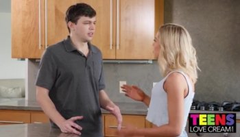 New shy girl spreading and sucking