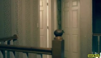 Petite blonde teen wakes up horny and gives her room mate slow, wet head and hand job