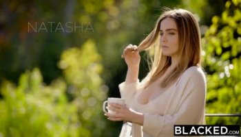 Young blonde massage girl sliding on a cock